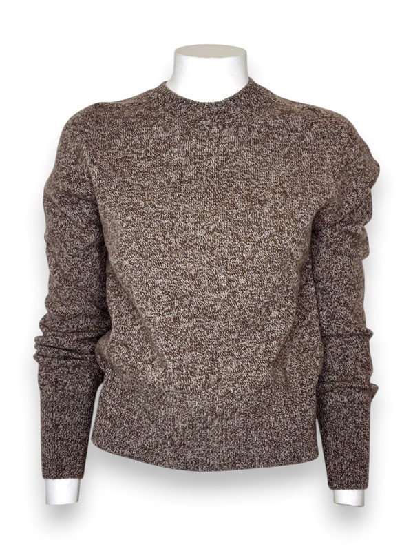 Girocollo melange lana merino