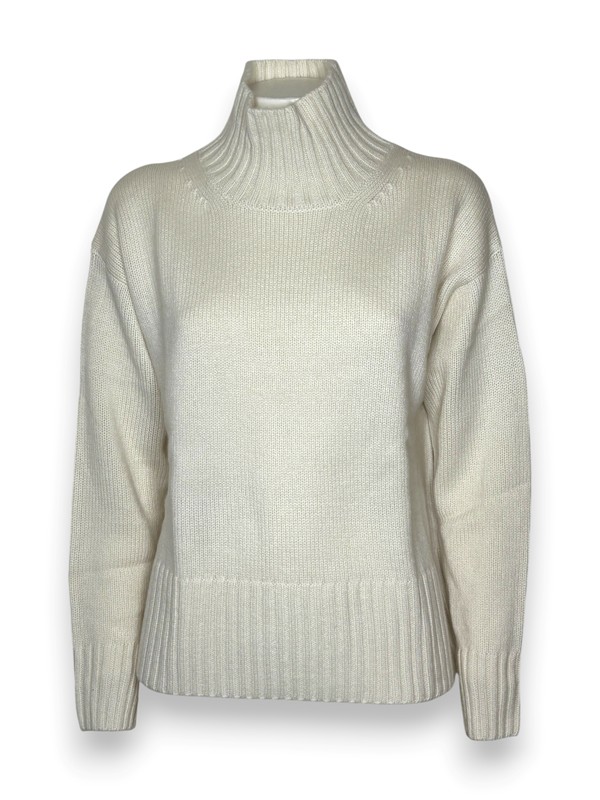 Maglia collo vulcano cashmere