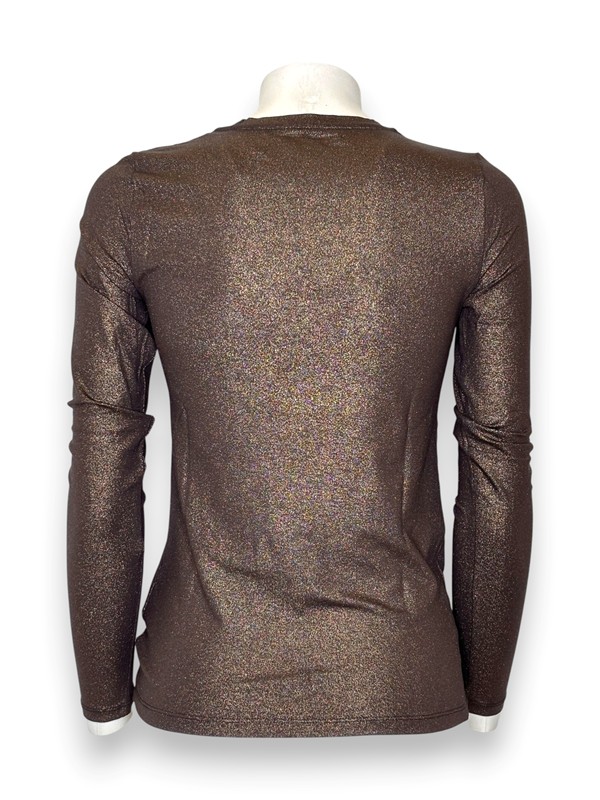 Girocollo manica lunga viscosa lurex