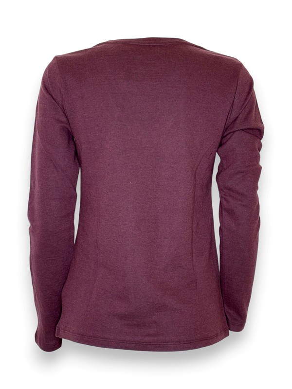 Scollo v manica lunga cotone cashmere