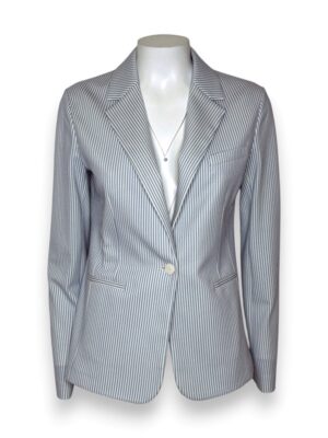 Giacca monopetto seersuker rigato