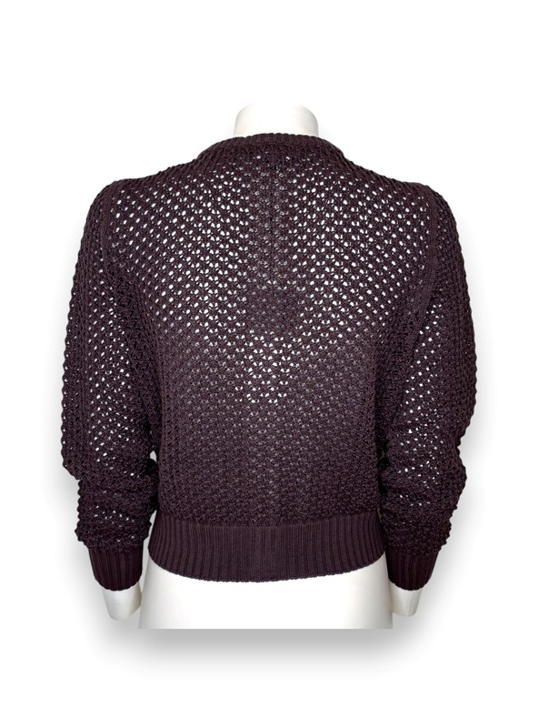 Golfino manica lunga a rete