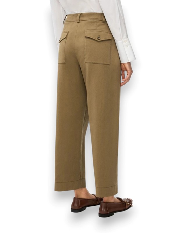 Pantalone wide leg drill