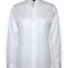 Camicia manica lunga collo in piedi popeline strech