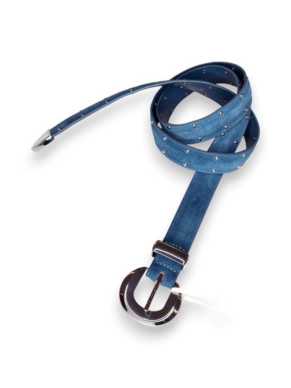 Cintura scamosciata con borchie