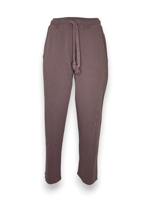 Pantalone largo+coulisse felpa