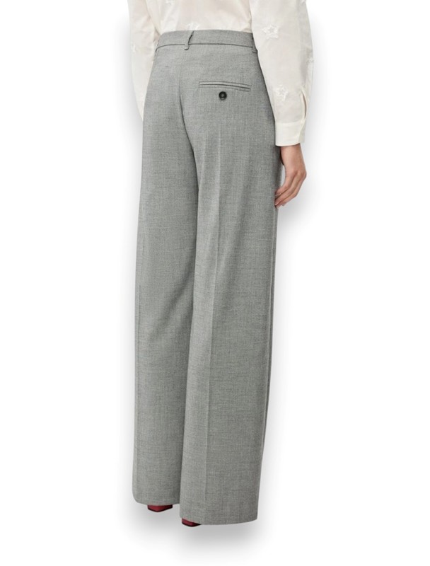 Pantalone wide leg grisaglia