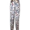 Pantalone diritto stampa fiori