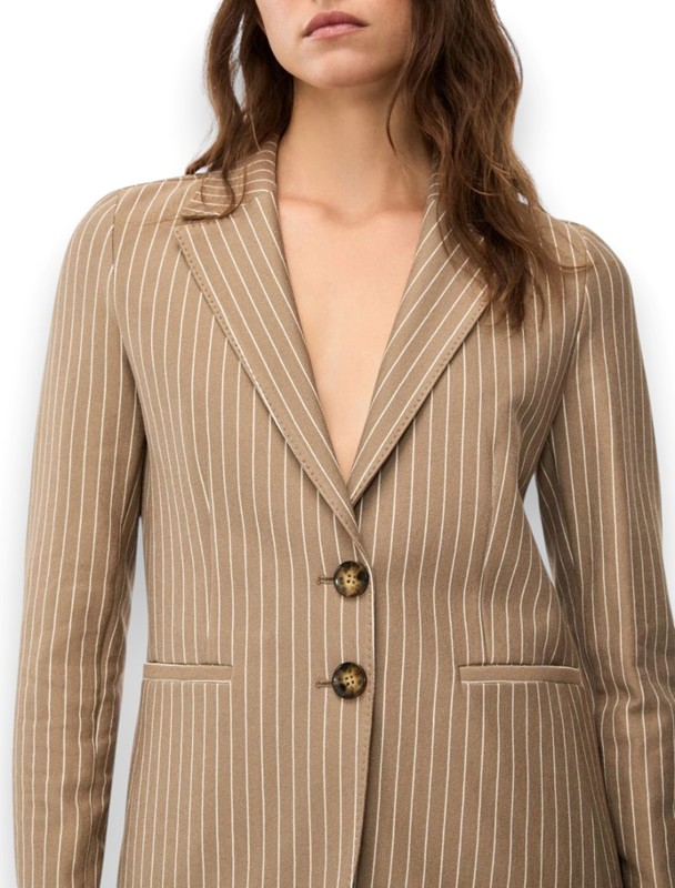 Giacca jersey gessato