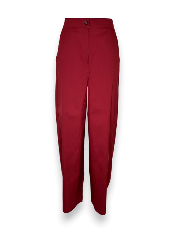 Pantalone palazzo popeline