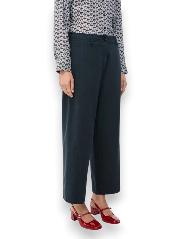 Pantalone wide leg drill