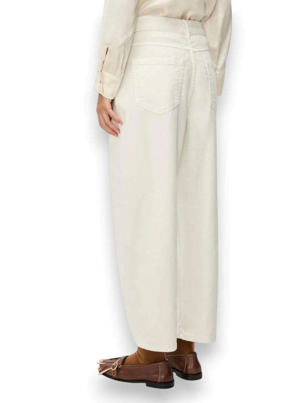 Pantalone barrel felpa stretch