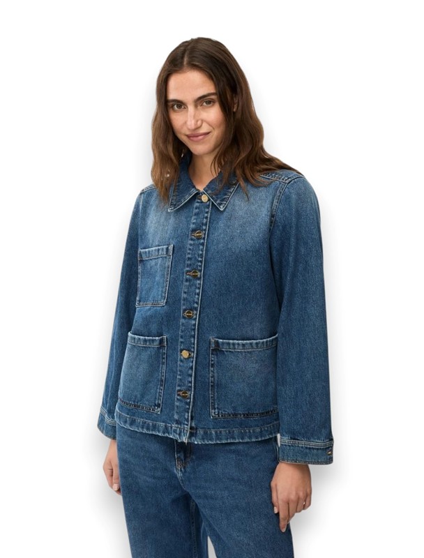 Giacca diritta in denim
