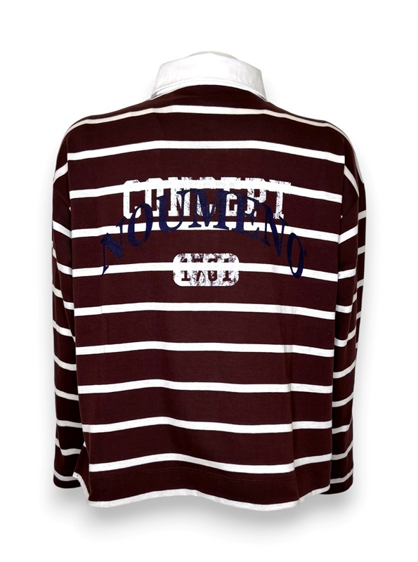 Polo rugby rigata manica lunga