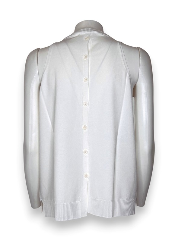 Gilet filo+bottoni schiena