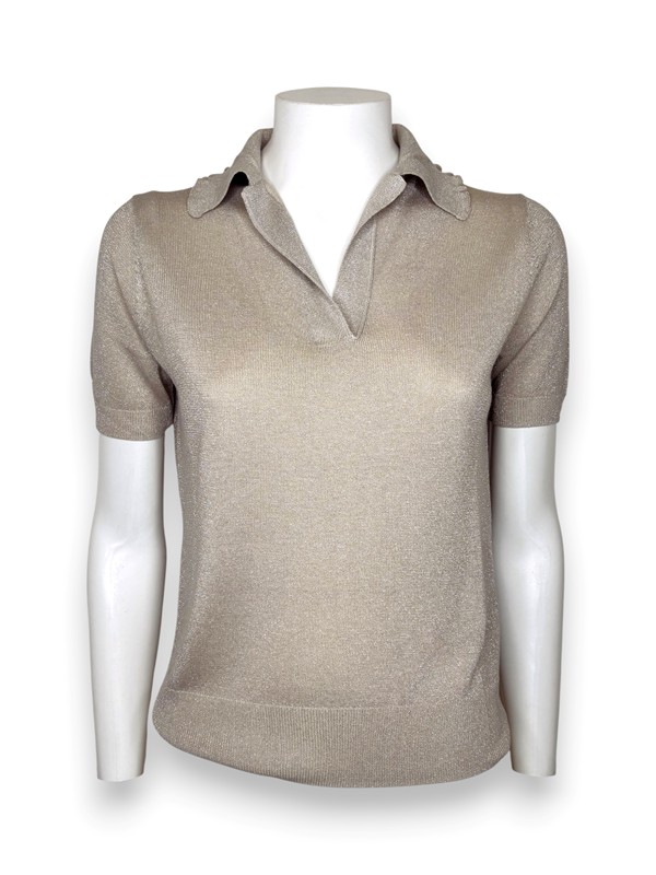 Polo mezza manica viscosa lurex
