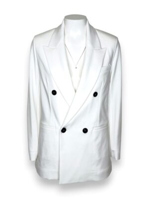 Giacca doppio petto felpa stretch