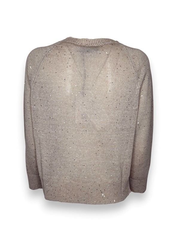 Girocollo filo manica lunga+paillettes