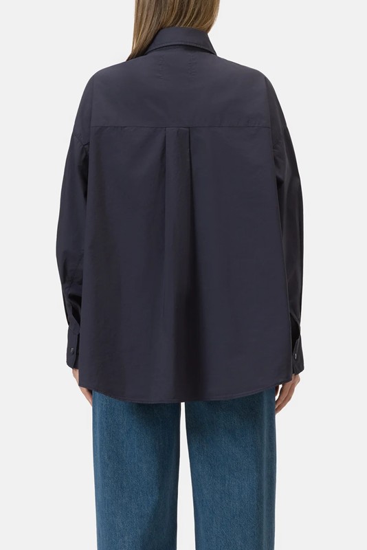 Camicia over cotone fiammato