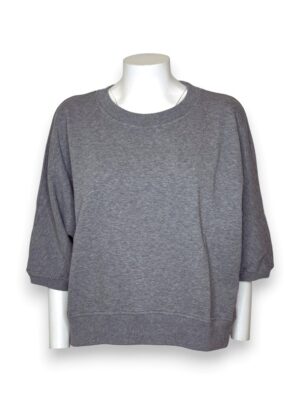 Girocollo felpa over mezza manica