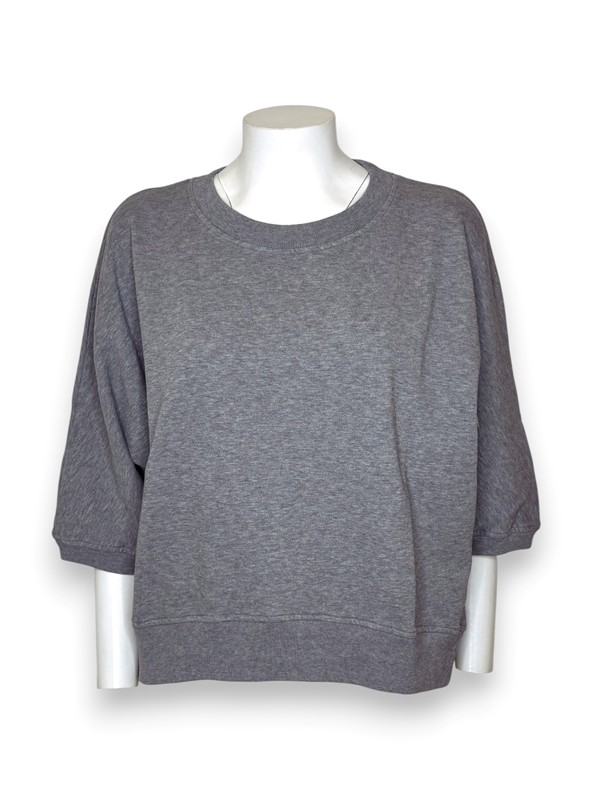 Girocollo felpa over mezza manica