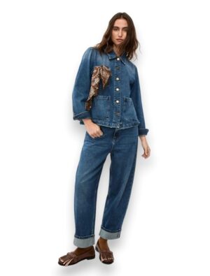 Giacca diritta in denim