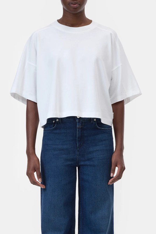 T-shirt cropped cotone organico