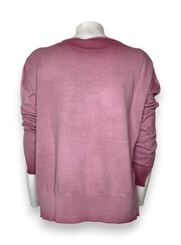 Girocollo over filo manica lunga+nervatura