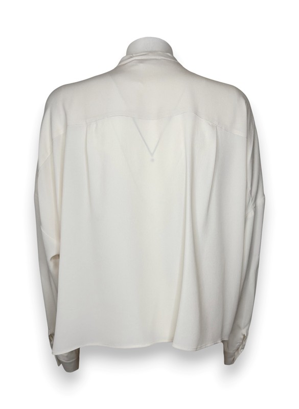 Camicia senza collo boxy over