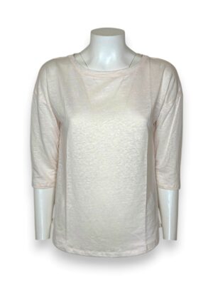 T-shirt manica 3/4 lino elastan