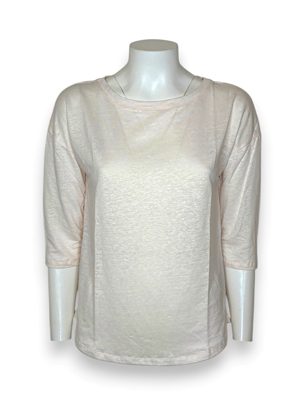 T-shirt manica 3/4 lino elastan