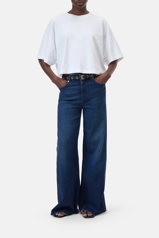 T-shirt cropped cotone organico