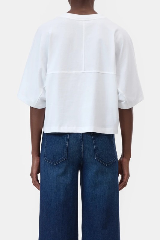 T-shirt cropped cotone organico