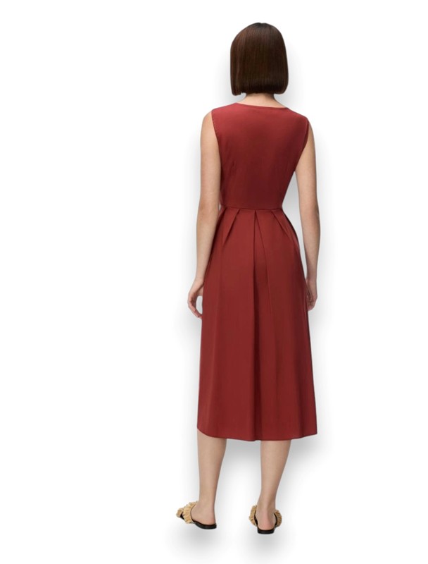 Scamiciato tagliato a vita incrociato popeline