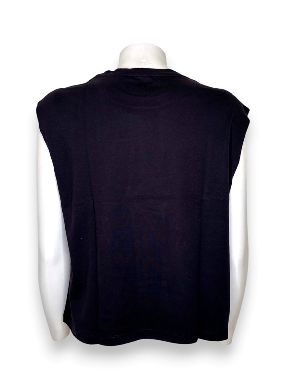 T-shirt senza maniche cotone supima