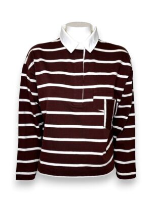 Polo rugby rigata manica lunga