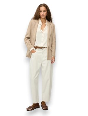 Pantalone barrel felpa stretch