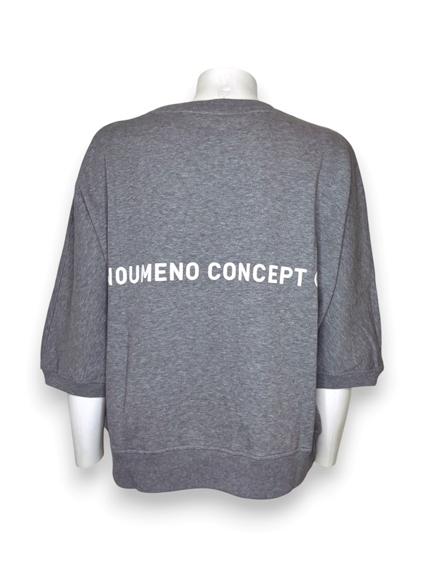 Girocollo felpa over mezza manica