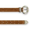 Cintura scamosciata con borchie