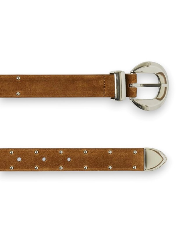 Cintura scamosciata con borchie