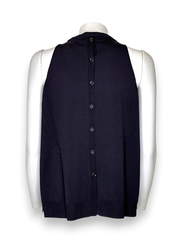 Gilet filo+bottoni schiena