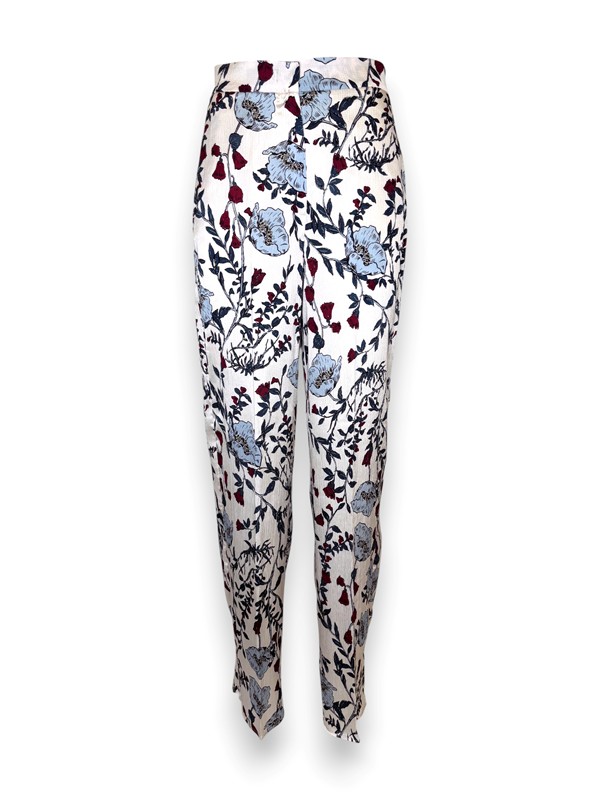 Pantalone diritto stampa fiori