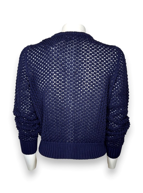 Golfino manica lunga a rete