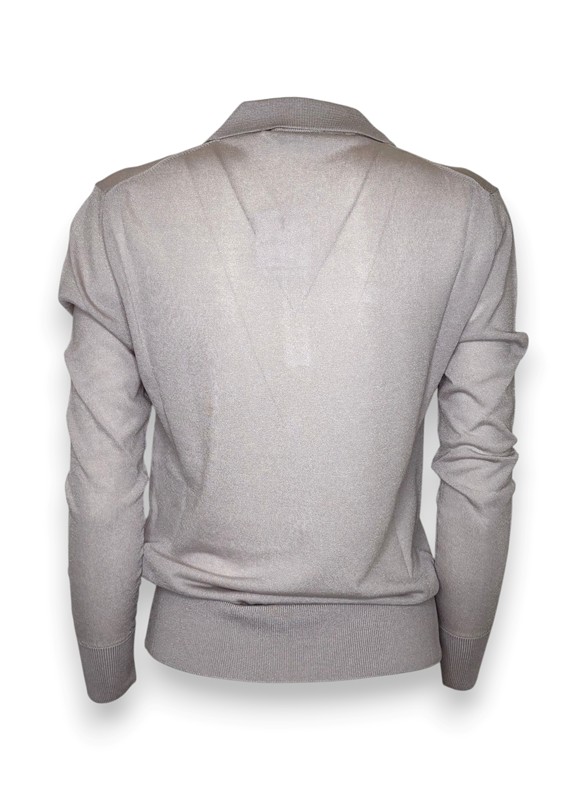 Polo manica lunga viscosa