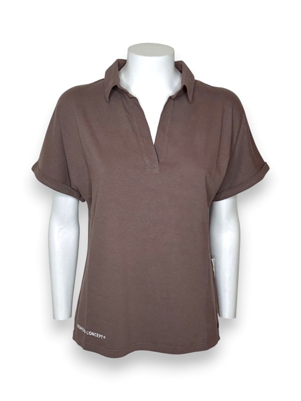 Polo scollo v mezza manica