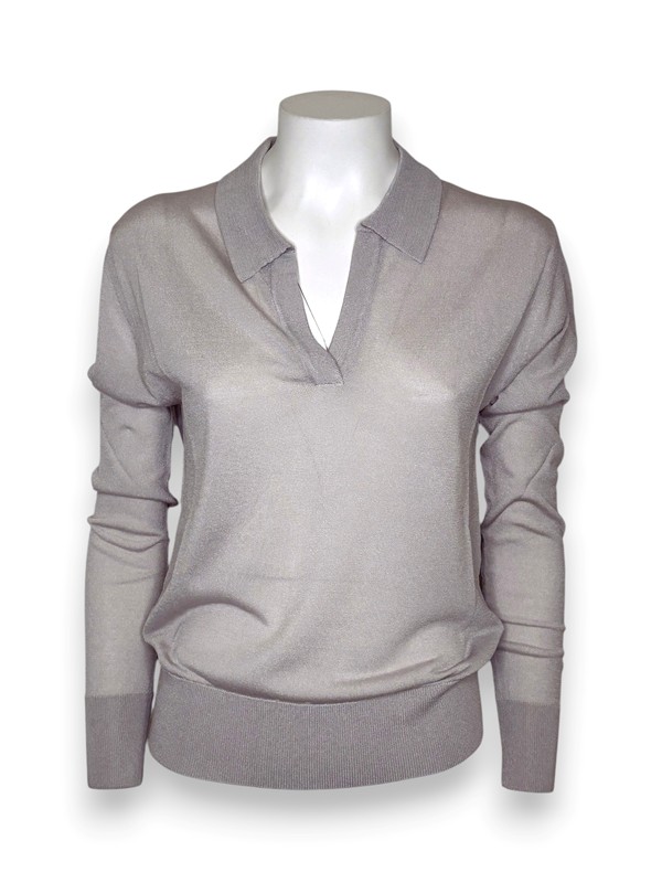 Polo manica lunga viscosa