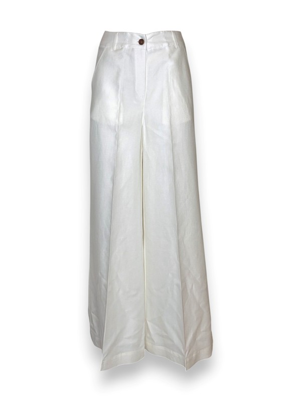 Pantalone palazzo farfalla lino cotone