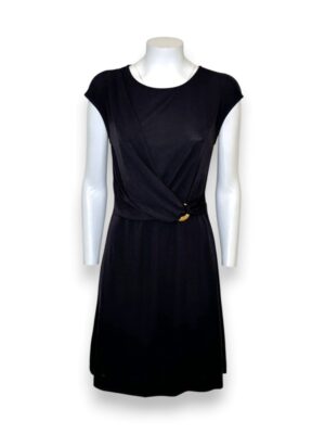 Abito tubino senza maniche graffato