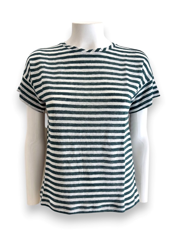 T-shirt rigata lino