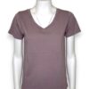 T-shirt scollo v cotone